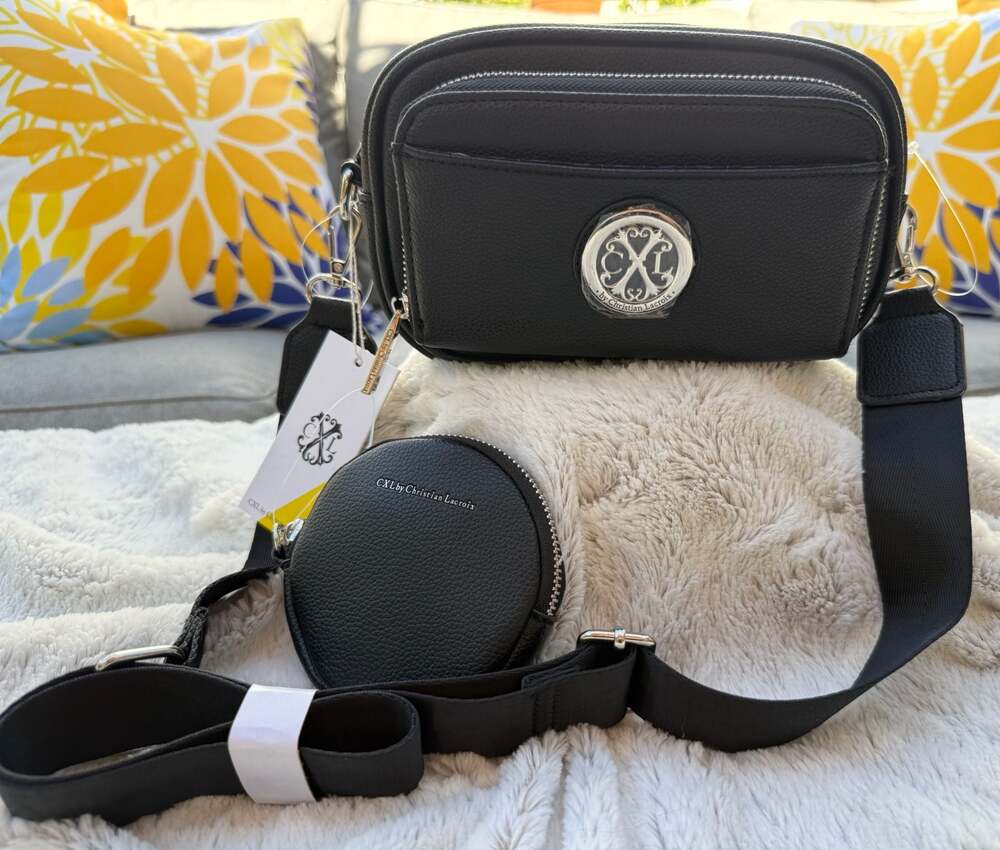 CXL by Christian Lacroix Eve Pebble Camera Bag with Detachable Mini Zip Pouch